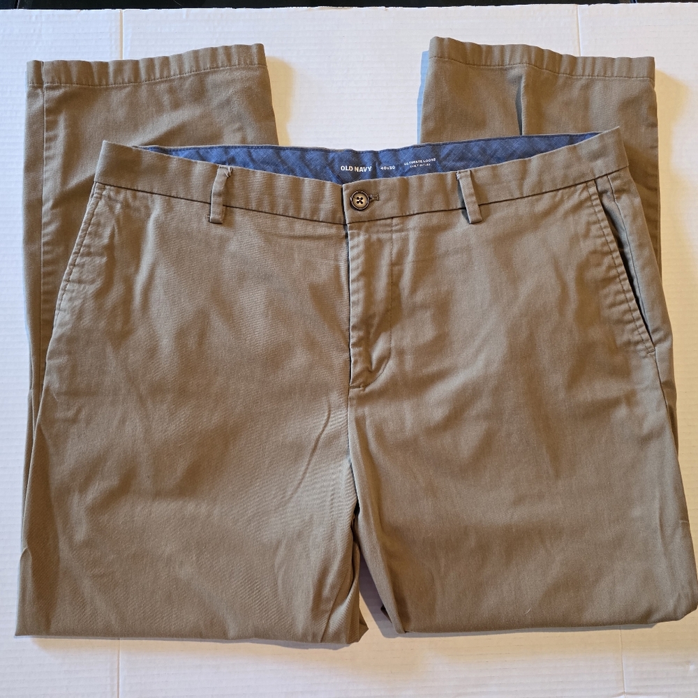 Old Navy Men's Khaki Pants - Sz 40x30 - Ultimate Loose